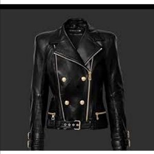 Balmain H&M Leather Jacket